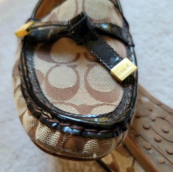 Coach Frida Women's Monogram Loafers Size 9.5 B - Picture 6 of 9